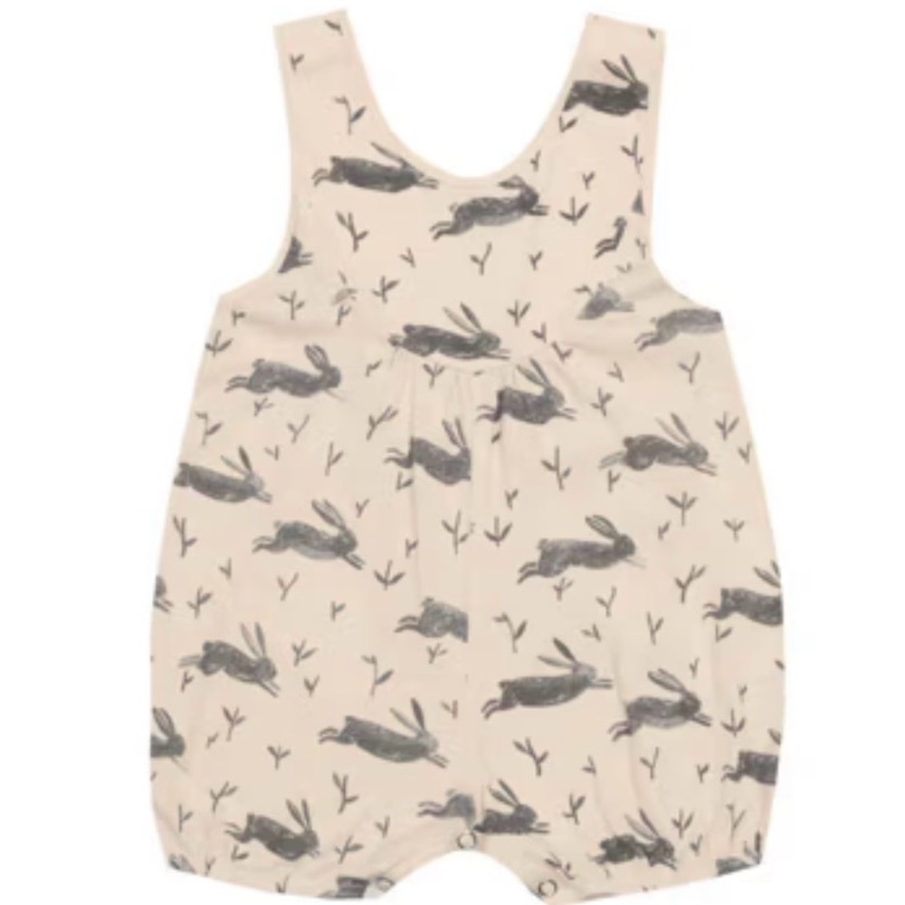 Rylee + Cru Cream Outfit with Gray Animal Design